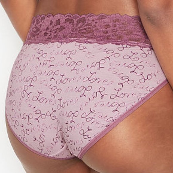 XL Love ❤️ VS Lace-Waist High-Leg Brief 💕 - Picture 3 of 16